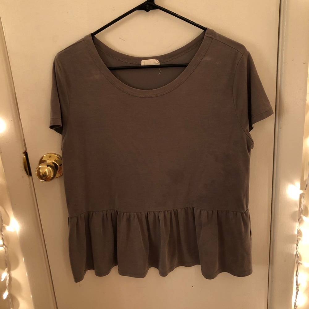 Olive green flowly blouse